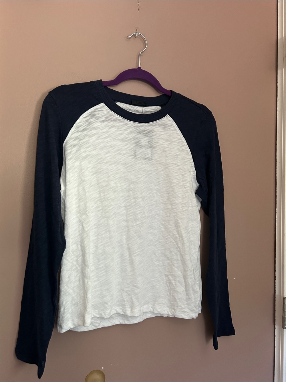 NWT ATM Anthony Thomas Melillo Raglan Long Sleeve Baseball Tee Shirt Size Medium - Picture 9 of 13
